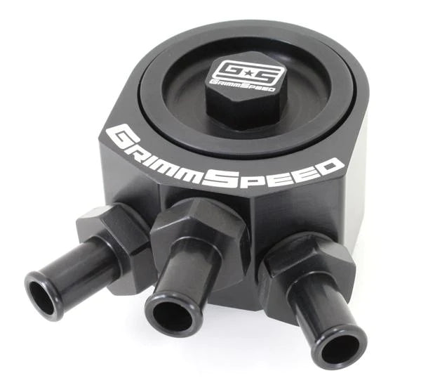 GrimmSpeed 02-07 WRX / 04-10+ STi BLACK Air Oil Separator - 078006