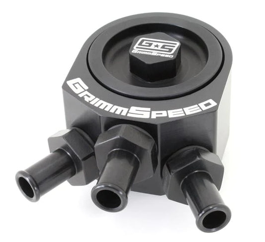 GrimmSpeed 02-07 WRX / 04-10+ STi BLACK Air Oil Separator - 078006