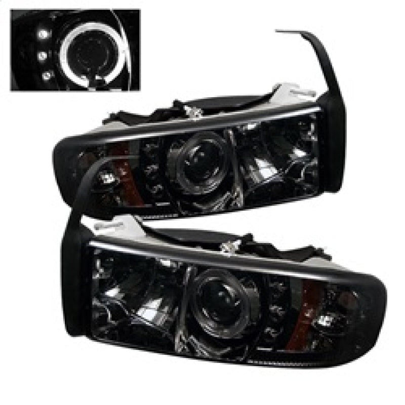 Spyder Dodge Ram 1500 94-01 94-02 Projector Headlights LED Halo - 5010100