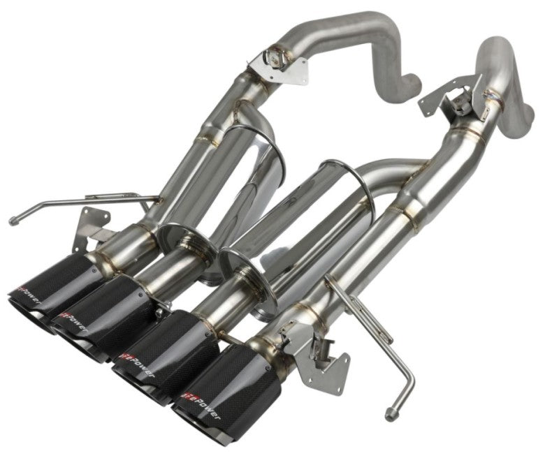 aFe MACH Force-Xp Axle-Back Exhaust System w/ Carbon Fiber Tips - 49-34056-1C