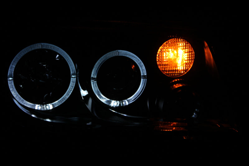 ANZO 1999-2005 Volkswagen Jetta Projector Headlights w/ Halo Black (CCFL) - 121369-C-Dub Tech