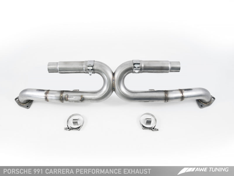 AWE Tuning 991 Carrera Performance Exhaust - Use Stock Tips - 3015-11020-C-Dub Tech
