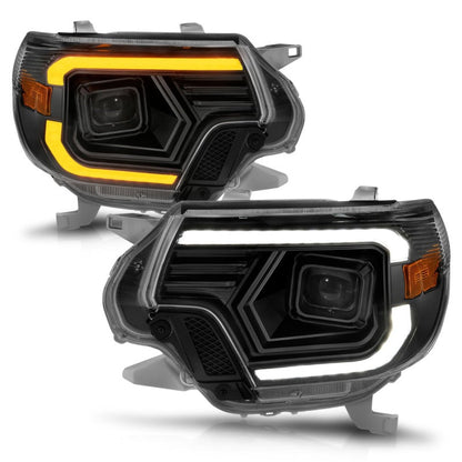 ANZO 12-15 Toyota Tacoma Projector Headlights - w/ Light Bar - 111556-C-Dub Tech