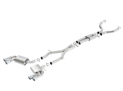 Borla Chevy 16-17 Camaro 6.2L ATAK Catback w/ Dual Tips - 140688