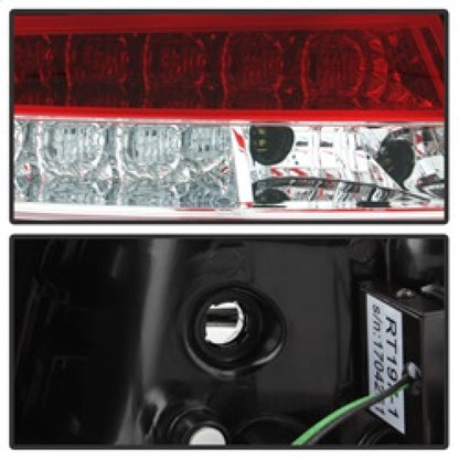 Spyder 09-12 Audi A6 LED Tail Lights - Red Clear - 5085191