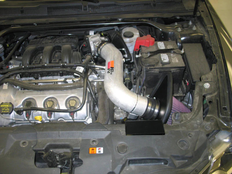 K&N 10-11 Ford Taurus 3.5L V6 Silver Typhoon Cold Air - 69-3528TS