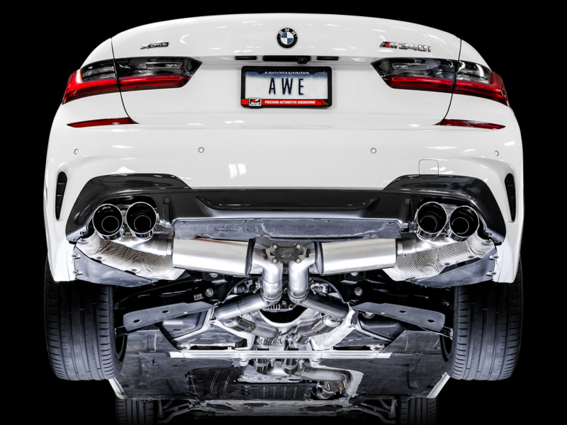 AWE Tuning 2019+ BMW M340i (G20) Non-Resonated Touring Edition Exhaust - 3015-42148-C-Dub Tech