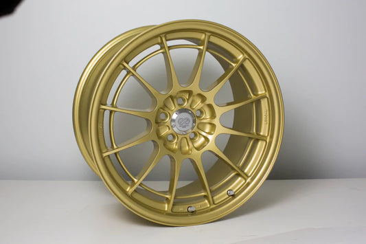 Enkei NT03+M 18x9.5 5x100 40mm Offset Gold Wheel (MOQ 40 - 3658958040GG