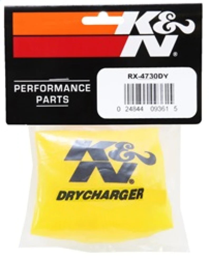 K&N Drycharger Air Filter Wrap Yellow for RX-4730 - RX-4730DY