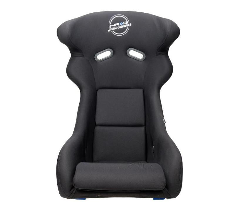 NRG FRP Bucket Seat - White Finish with Arrow Embroidery - FRP-600WT