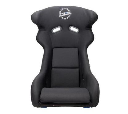 NRG FRP Bucket Seat - White Finish with Arrow Embroidery - FRP-600WT