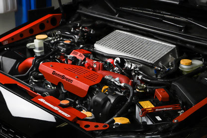 GrimmSpeed 08-21 Subaru STI Boost Control Solenoid Cover - Red - 112000.1