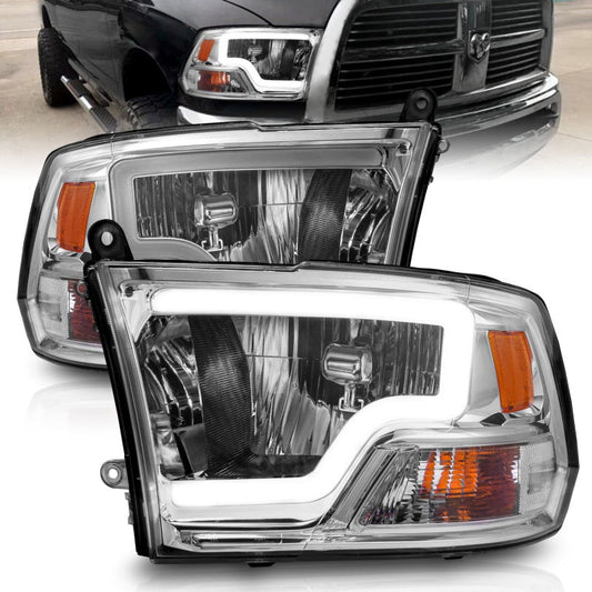 ANZO 2009-2018 Dodge Ram 1500/ 2500/ 3500 Crystal Headlights w/ - 111516