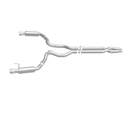 MagnaFlow Cat Back, SS, 3in, Competition, Dual Split Polished 4.5in - 19101