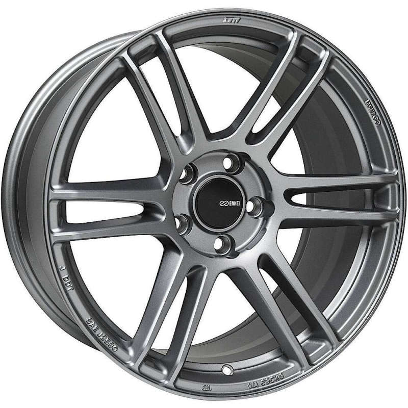 Enkei TSR-6 18x9.5 5x114.3 45mm Offset 72.6mm Bore Titanium Gray - 530-895-8045GR