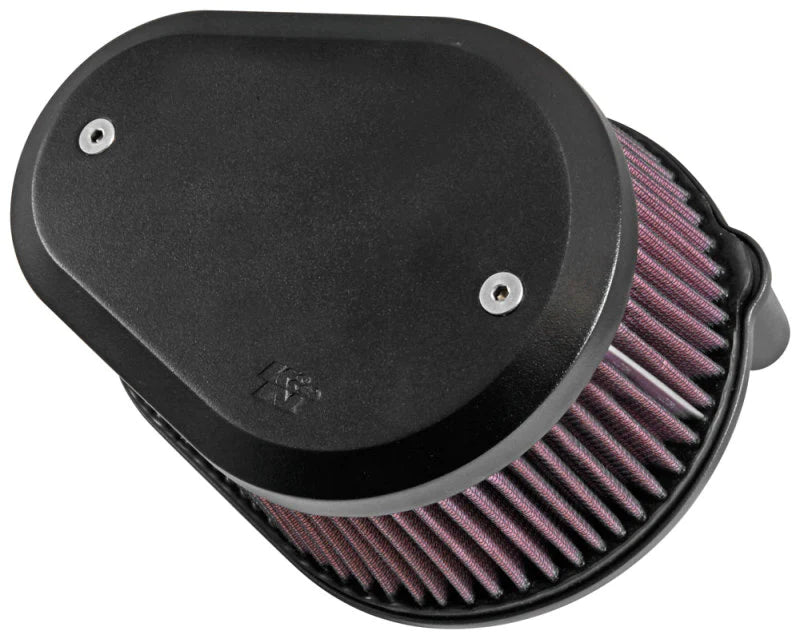 K&N Street Metal Intake System Flare - Black LG Capacity - RK-3947XB