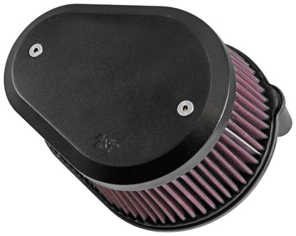 K&N Street Metal Intake System Flare - Black LG Capacity - RK-3947XB