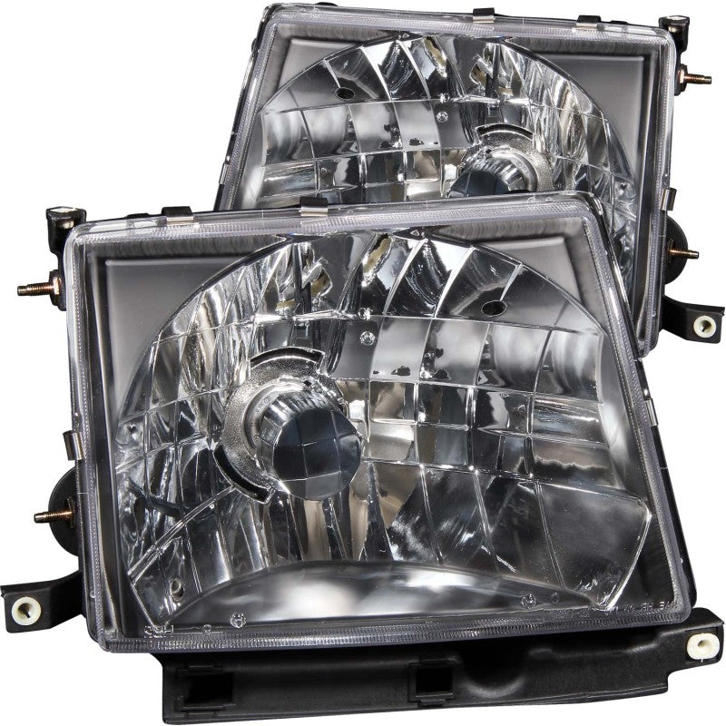 ANZO 1997-2000 Toyota Tacoma Crystal Headlights Black - 121139-C-Dub Tech