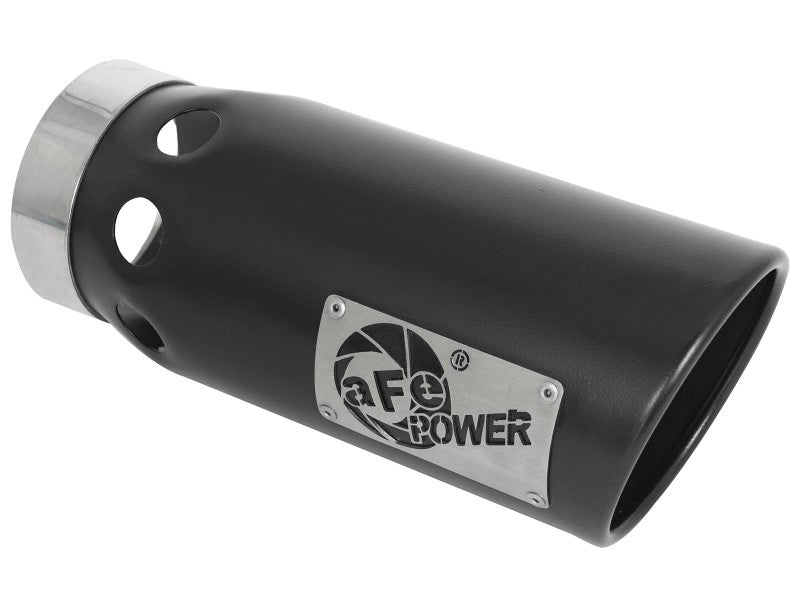 aFe Large Bore-HD 5 IN 409 SS DPF-Back Exhaust System - 49-44125-B-C-Dub Tech