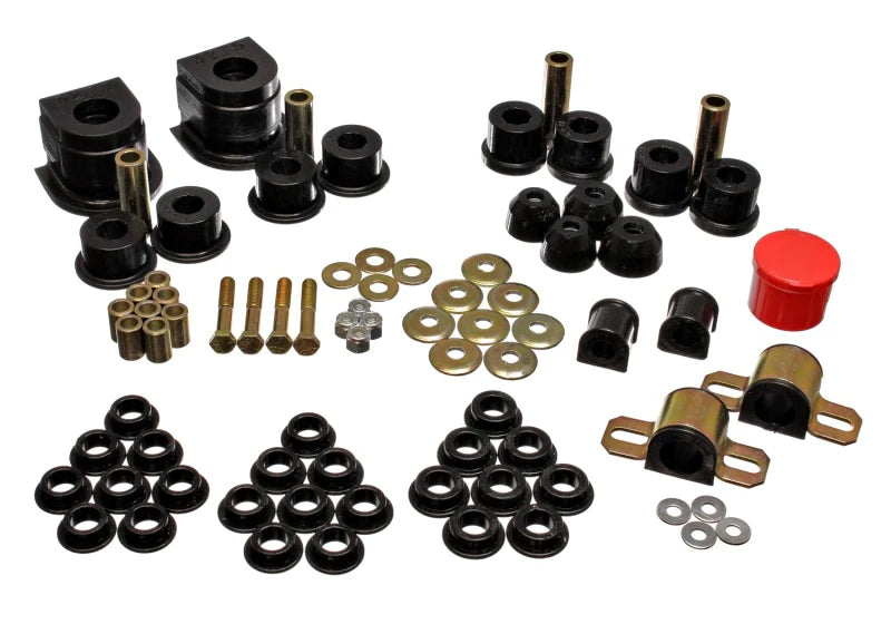 Energy Suspension 86-91 Mazda RX7 Black Hyper-Flex Master Bushing Set - 11.18101G