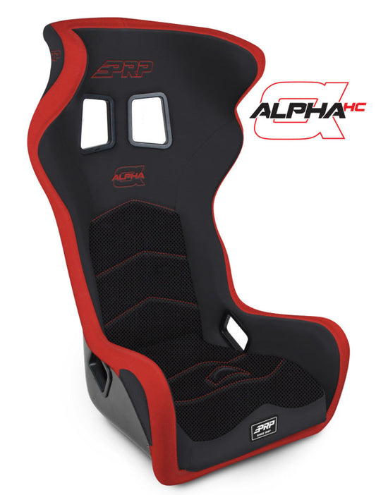 PRP Alpha Head Containment Composite Seat- Black/Red - A40-204