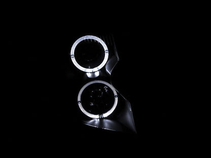 ANZO 2003-2007 Cadillac Cts Projector Headlights w/ Halo Black - 121415-C-Dub Tech