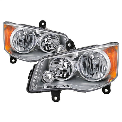 xTune 11-17 Dodge Grand Caravan OEM Style Headlights - Chrome - 9042508