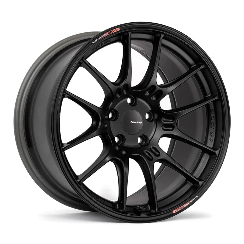 Enkei GTC02 18x10 5x112 32mm Offset 66.5mm Bore Matte Black - 534-810-4432BK