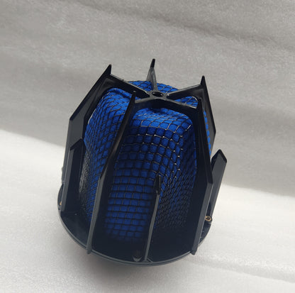 NEW  STEALTH DRAGON FILTER - 3 INCH BLACK with  BLUE mesh
