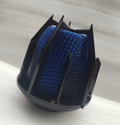 NEW  STEALTH DRAGON FILTER - 3 INCH BLACK with  BLUE mesh