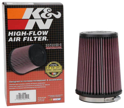 K&N Filter Universal Rubber Filter 4 inch Flange 5 3/8 - RU-2590
