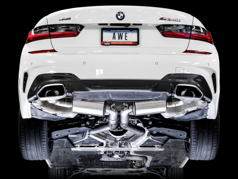 AWE Tuning 2019+ BMW M340i (G20) Resonated Touring Edition Exhaust - 3015-11060-C-Dub Tech