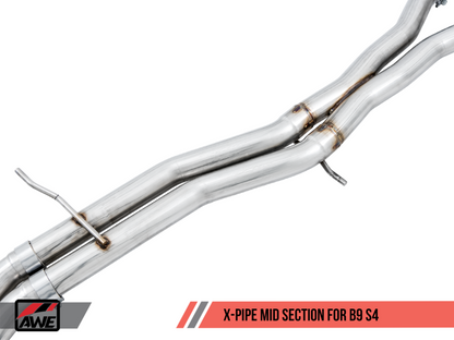 AWE Tuning Audi B9 S4 Touring Edition Exhaust - Non-Resonated - 3010-43050-C-Dub Tech