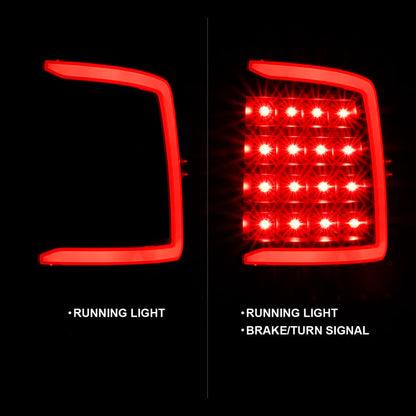 ANZO 2009-2018 Dodge Ram 1500 LED Taillight Plank Style Black - 311318-C-Dub Tech