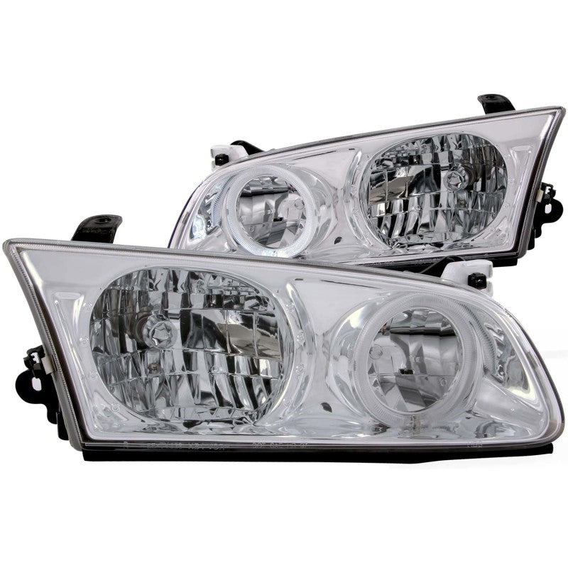 ANZO 2000-2001 Toyota Camry Crystal Headlights w/ Halo Chrome - 121124-C-Dub Tech