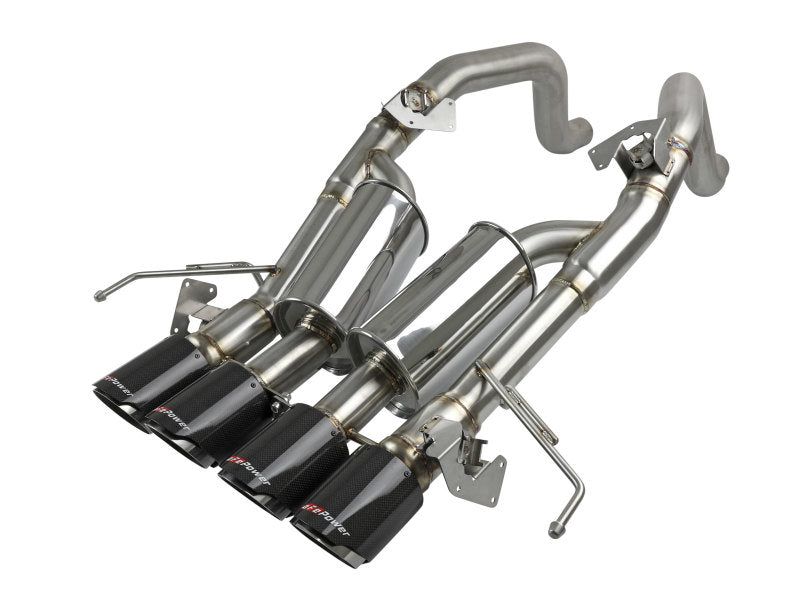 aFe MACH Force-Xp Axle-Back Exhaust System w/ Carbon Fiber Tips - 49-34056-1C