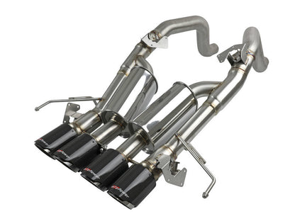 aFe MACH Force-Xp Axle-Back Exhaust System w/ Carbon Fiber Tips - 49-34056-1C