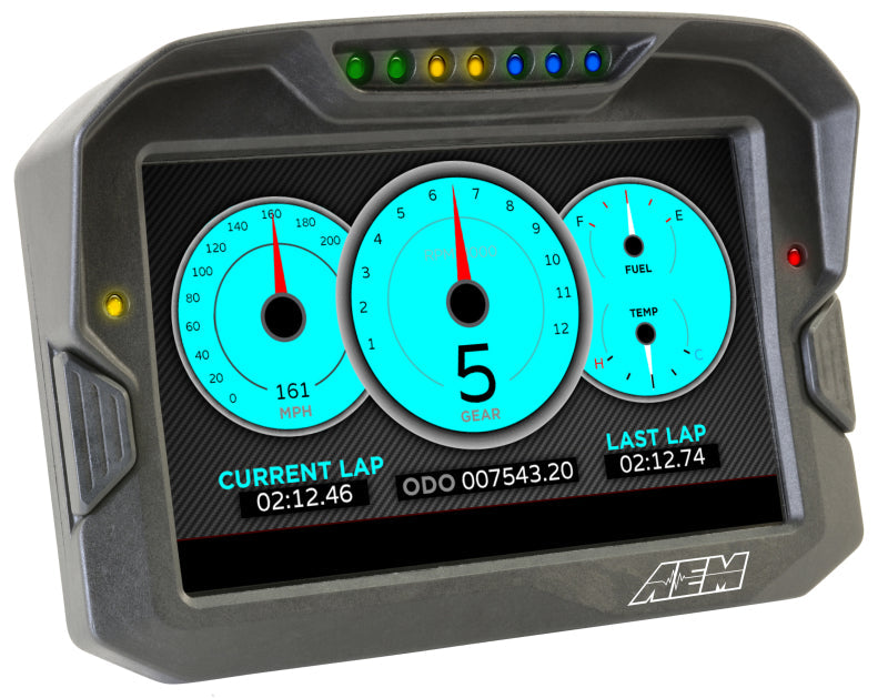 AEM CD-7 Logging Race Dash Carbon Fiber Digital Display (CAN - 30-5701