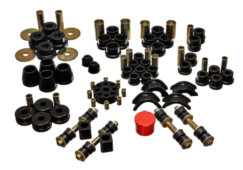 Energy Suspension 74-78 Nissan 260Z/280Z Black Hyper-Flex Master Bushing Set - 7.18102G