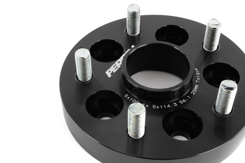 Perrin Wheel Adapter 25mm Bolt-On Type 5x100 to 5x114.3 w/ - PSP-WHL-226BK