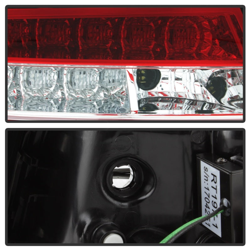 Spyder 09-12 Audi A6 LED Tail Lights - Red Clear - 5085191