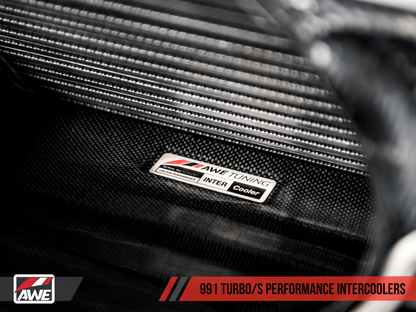 AWE Tuning Porsche 991 (991.2) Turbo/Turbo S Performance Intercooler Kit - 4510-11050