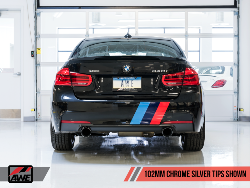 AWE Tuning BMW F3X 340i Touring Edition Axle-Back Exhaust - - 3010-32034-C-Dub Tech