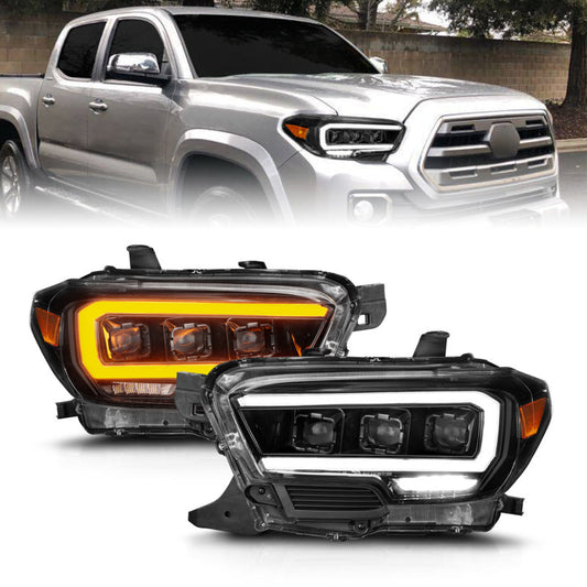 ANZO 16-22 Toyota Tacoma SR/SR5 ONLY Full LED Proj Headlights - 111562-C-Dub Tech