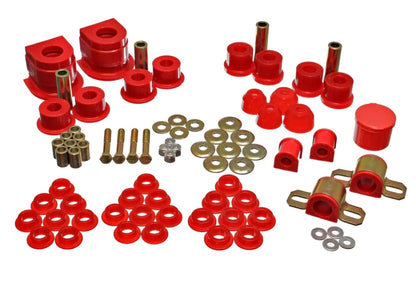 Energy Suspension 86-91 Mazda RX7 Red Hyper-Flex Master Bushing Set - 11.18101R