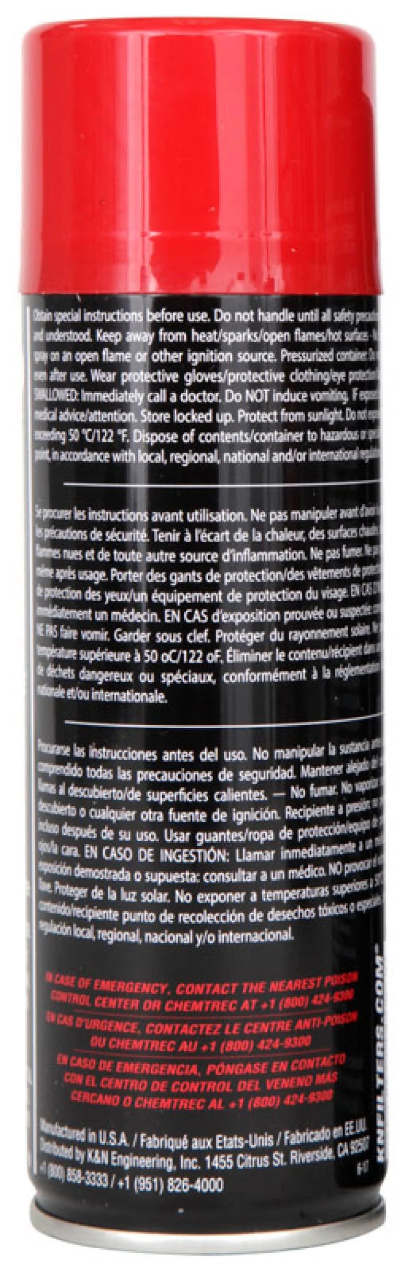 K&N 6.5 OZ Aerosol Spray Air Filter Oil - 99-0504