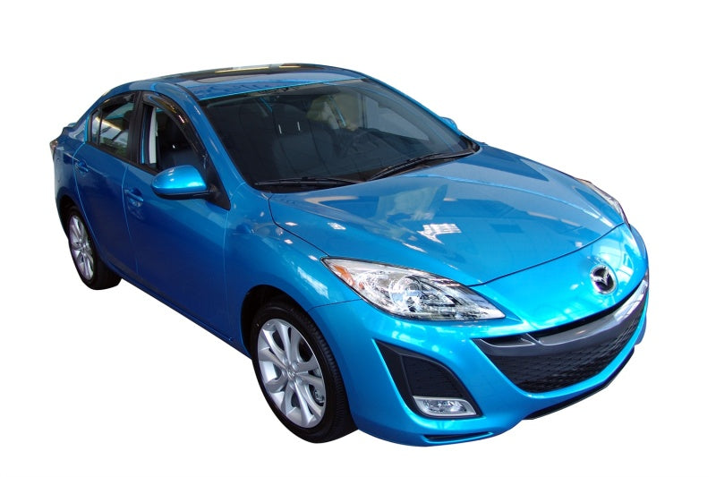 AVS 10-13 Mazda 3 Ventvisor Outside Mount Window Deflectors 4pc - 94257-C-Dub Tech