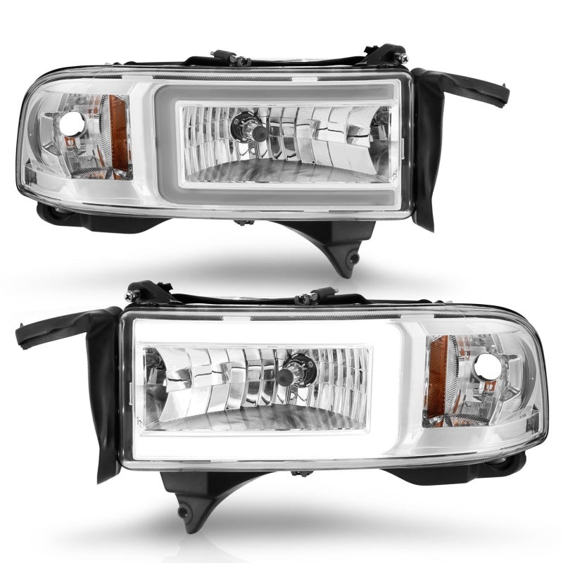 ANZO 94-02 Dodge RAM Crystal Headlight - w/ Light Bar - 111555