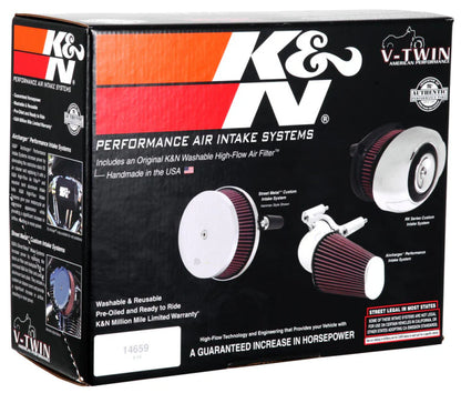 K&N 07-10 Harley Davidson XL Aircharger Performance Intake - 63-1126