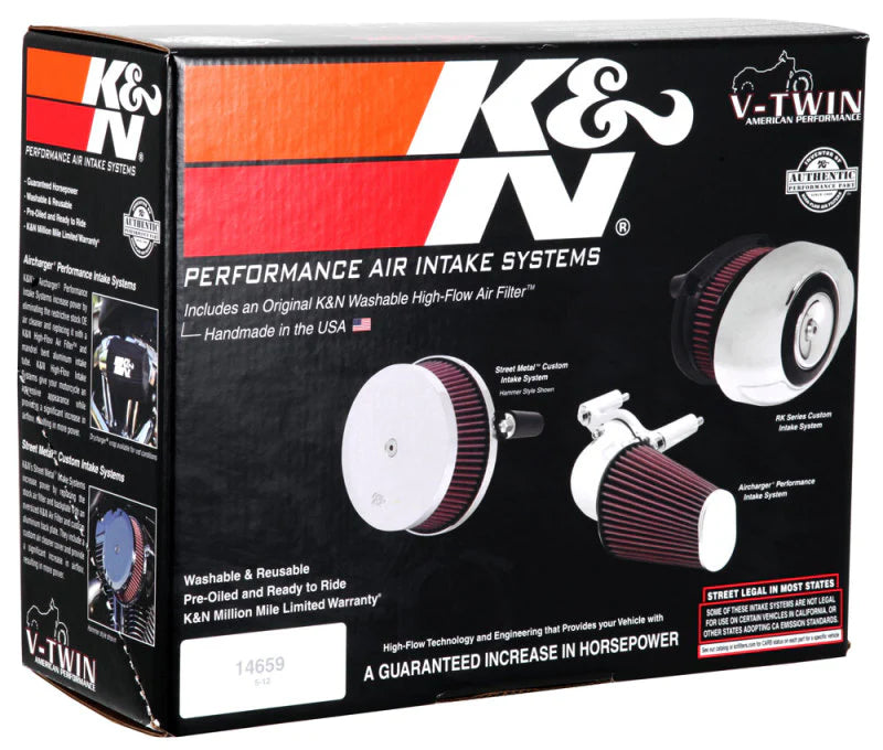 K&N Street Metal Intake System for Harley Davidson - Color - RK-3936